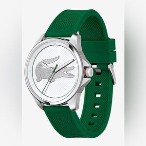 LACOSTE, 🐊 Le Croc Green Silicone Strap Watch🔥🔥🔥🔥